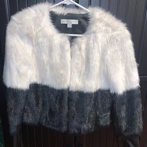 Faux fur coat